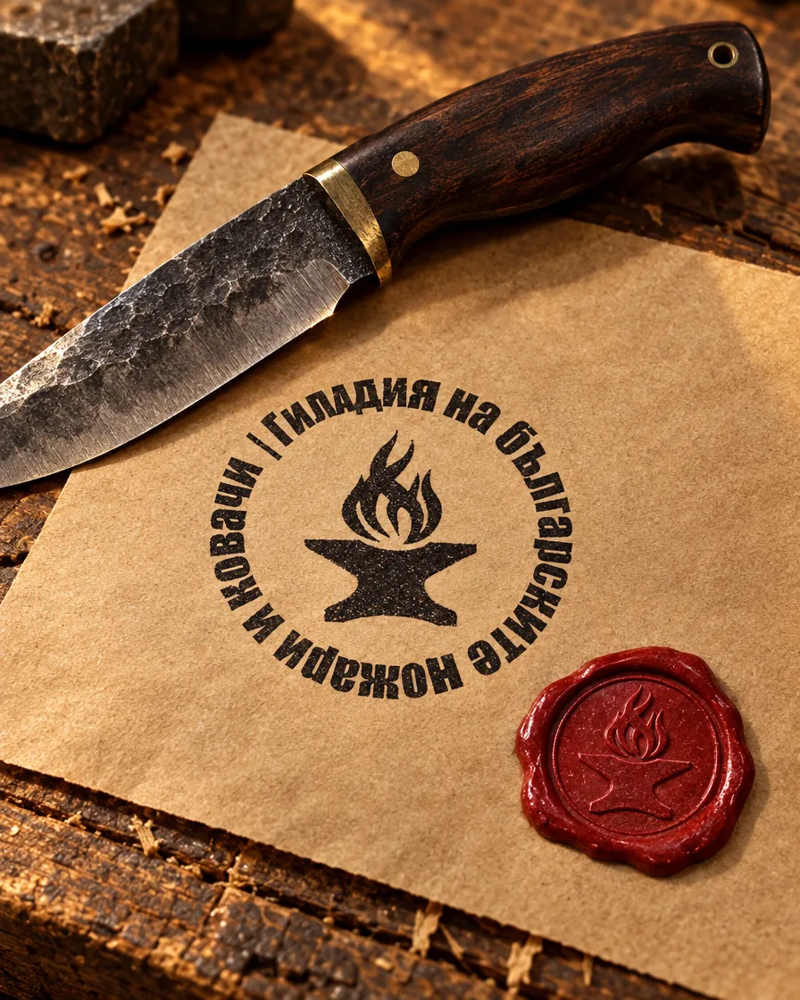Stamp and wax seal — Guild of Bulgarian Bladesmiths